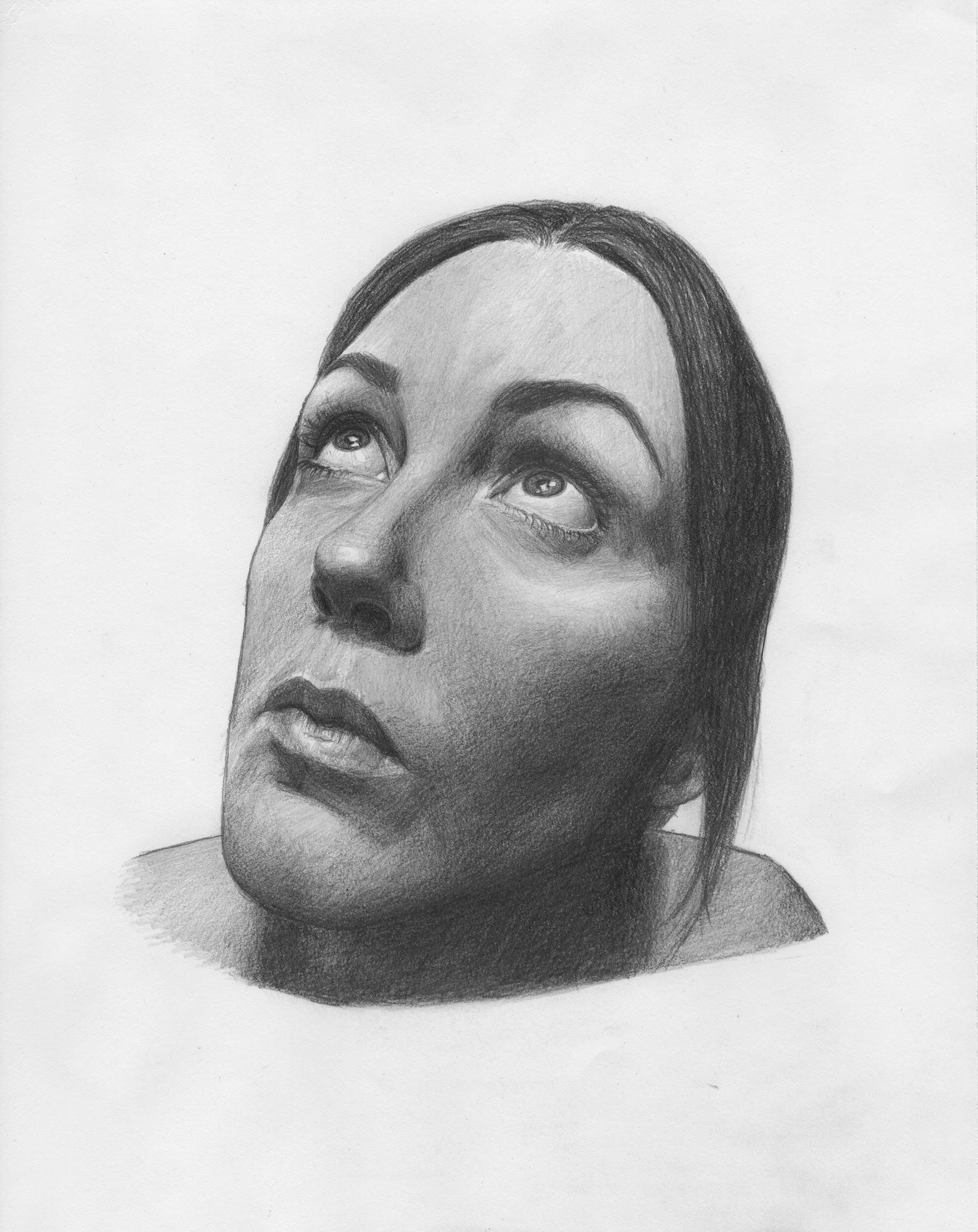 Pencil portrait drawing of me